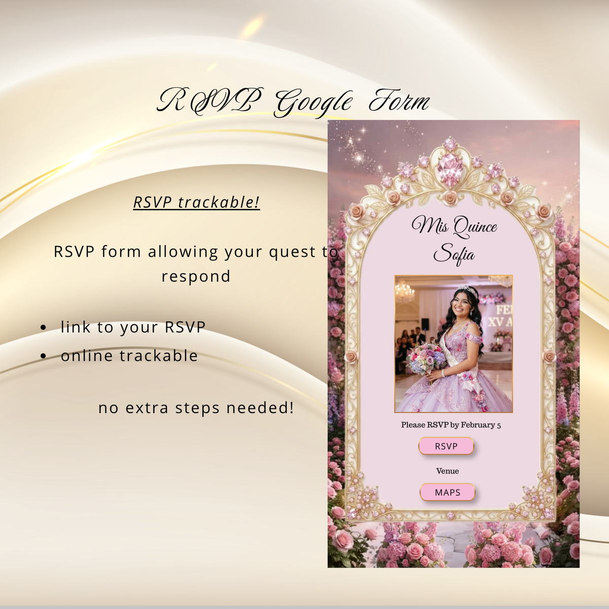 Invitación Digital Video XV Años Puertas de Castillo Estilo Bridgerton Animado Cinematográfica Rosa|Quinceanera Animated Video Invitation with Opening Castle Gates | Canva