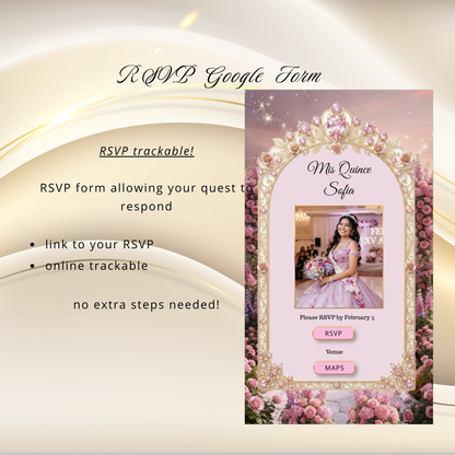 Invitación Digital Video XV Años Puertas de Castillo Estilo Bridgerton Animado Cinematográfica Rosa|Quinceanera Animated Video Invitation with Opening Castle Gates | Canva