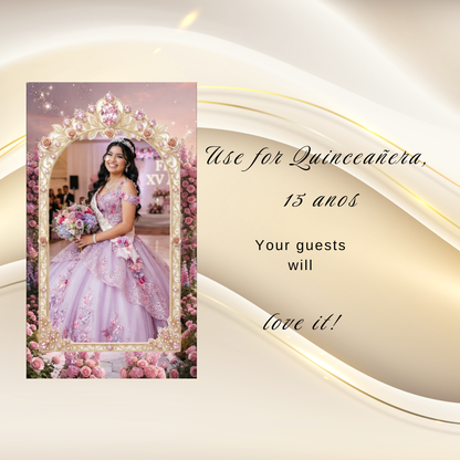 Invitación Digital Video XV Años Puertas de Castillo Estilo Bridgerton Animado Cinematográfica Rosa|Quinceanera Animated Video Invitation with Opening Castle Gates | Canva